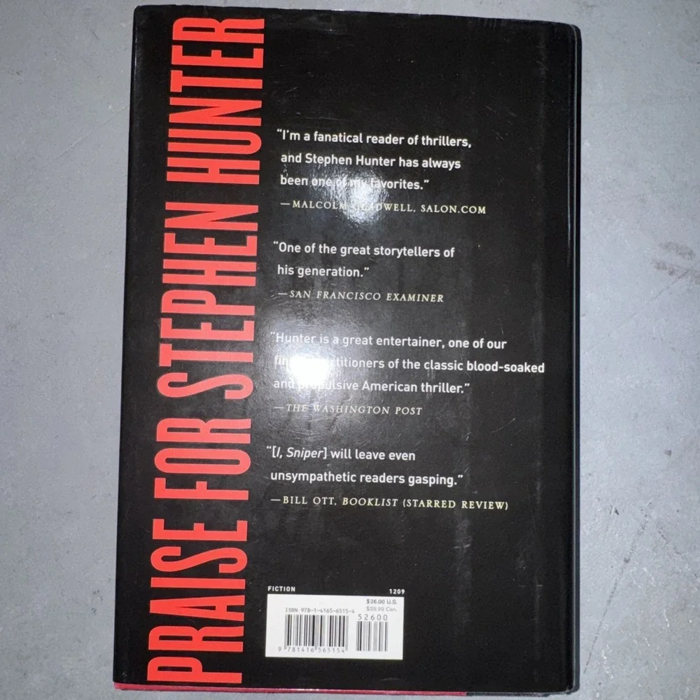 I,‎ Sniper by Stephen Hunter (2009, Hardcover)